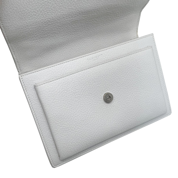 Saint Laurent Sunset Medium Shoulder Bag Leather White - Picture 11 of 12